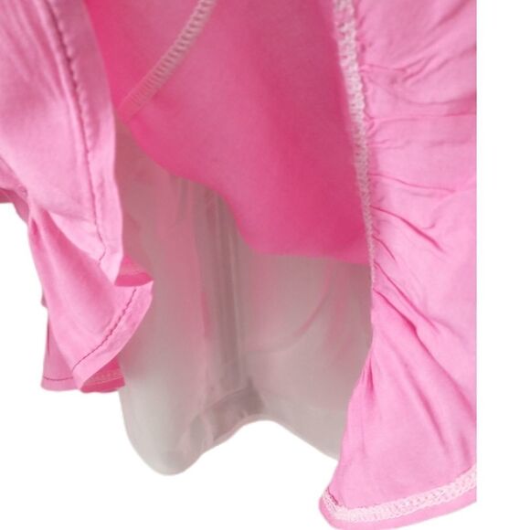 Beach by Exist Mini Dress Dip Dyed Ombre Strappy Back Tiered Ruffles Medium. - Picture 7 of 12